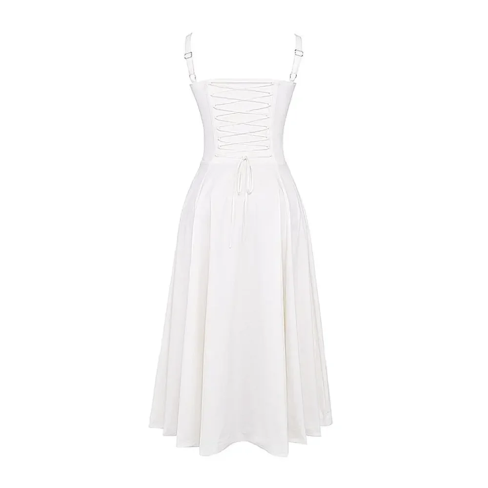 House of CB Carmen white bustier sundress - Picture 4 of 4